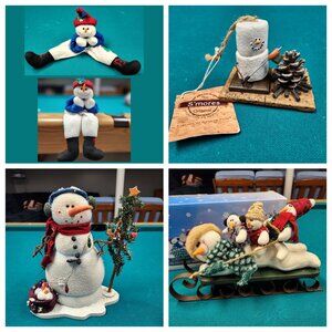 Snowman / Winter Decoration Bundle of 4